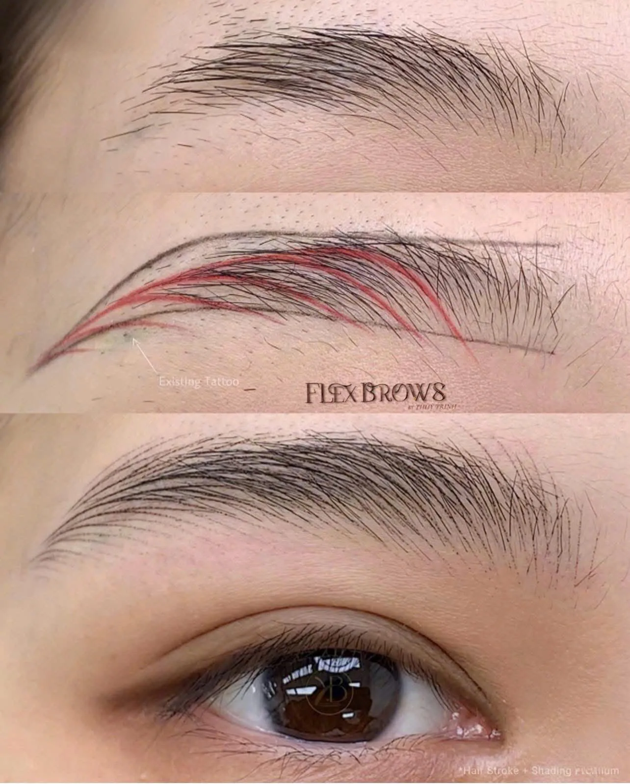 Phác thảo khung Coding Pattern FLEXBROWS chuẩn tỷ lệ vàng & Kết quả thực tế